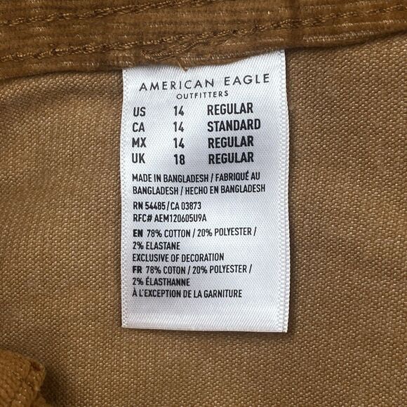 American Eagle A Line Skirt Womens 14 Reg High Rise Super Stretch Corduroy Mini - Picture 3 of 12